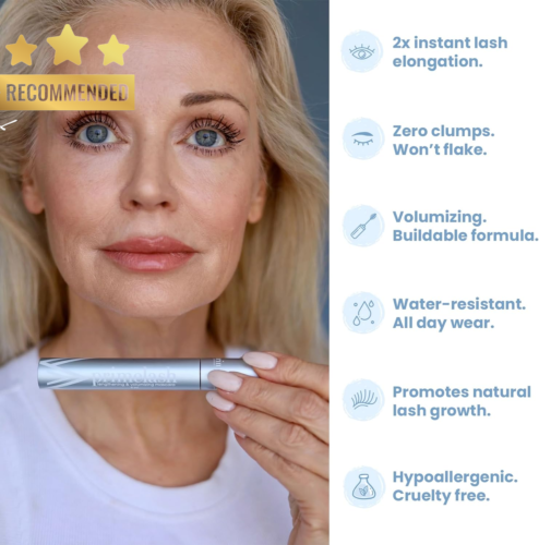 Mascara Volumizing Lengthening Older Women Hypoallergenic Black Primelash - Picture 2 of 12