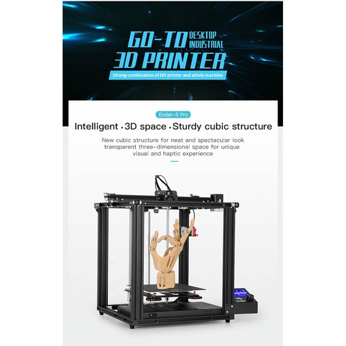Ender-5 Pro 3D Drucker Creality Hochpräziser DIY Kit 4,3 Zoll Farbbildschirm - Afbeelding 5 van 11