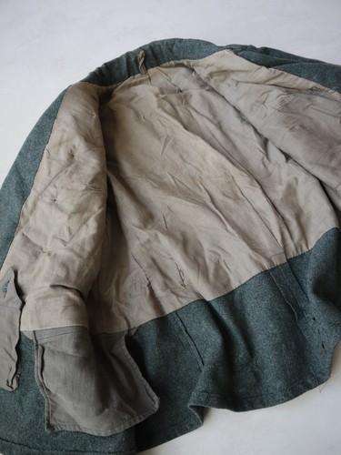 Vintage 30s 40s Swiss Army Medic Jacket Wool Military Pea Coat Rare - Picture 6 of 8
