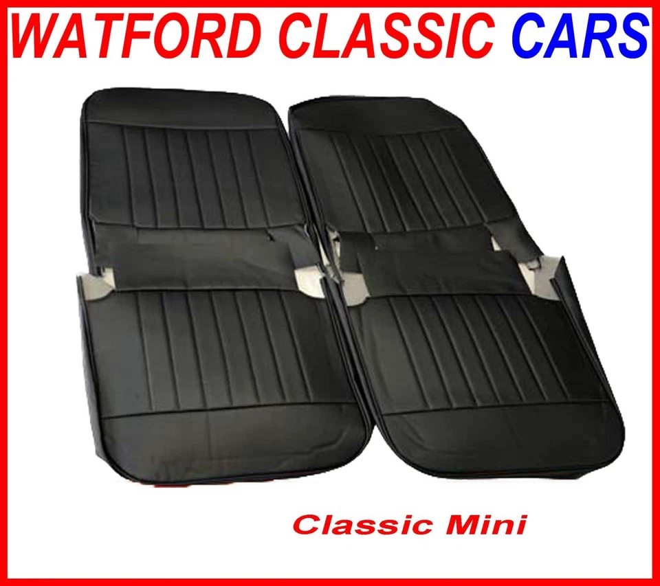 BB SEATS Classic Mini Front Seat Cover set BLACK