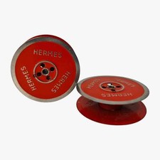 Red Silver Metal Ribbon Spools for Hermes Typewriters