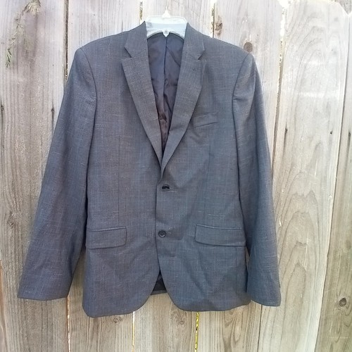 NORDSTROM SHOP TRIM FIT ANZUG HERREN GR. 38R GRAU KARIERT KNOPF INNEN TASCHEN - Bild 2 von 18