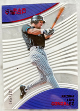 2023 Panini Chronicles Luis Gonzalez Clear Vision RED Diamondbacks #85/100-NEW