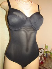 Vtg Bodysuit All in One Panty girdle Bra Sz 34D Weight Watchers in control
