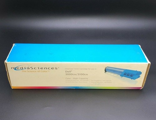 Media Sciences MS3031C-HC High Capacity Cyan Toner Cartridge for Dell 3000cn - Afbeelding 1 van 5