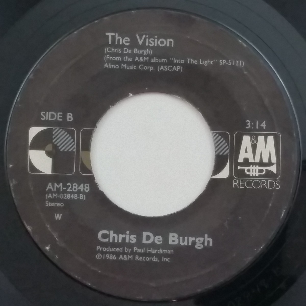 CHRIS DE BURGH Lady In Red b/w The Vision AM2848 7