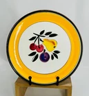 Stangl Festival 9.25" Luncheon Plate Yellow Band Vintage 1961-78