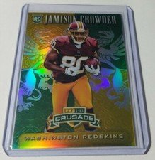 2015 Rookies & Stars Crusade JAMISON CROWDER Green Rookie #/5 Washington RC