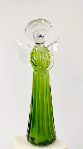 Blown Glass Art Angel Sculpture - Video 1 of 1