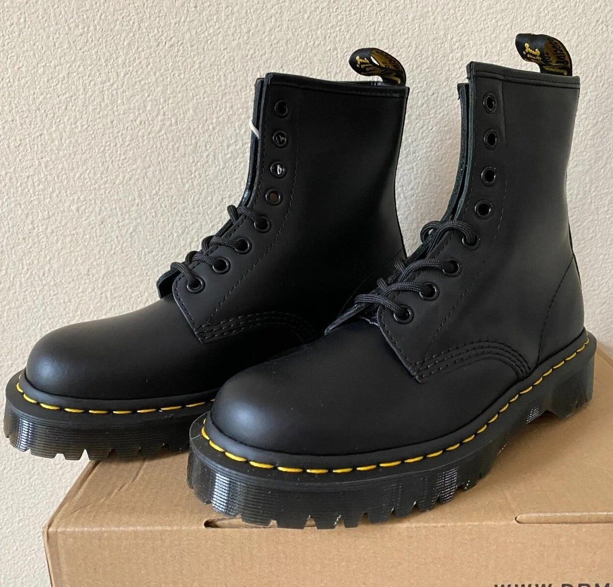 Platform doc martens outlet matte black