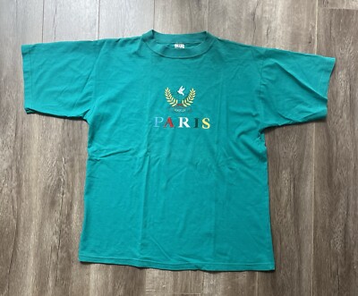 Vintage Robbler Paris Shirt Embroidered Women s XL