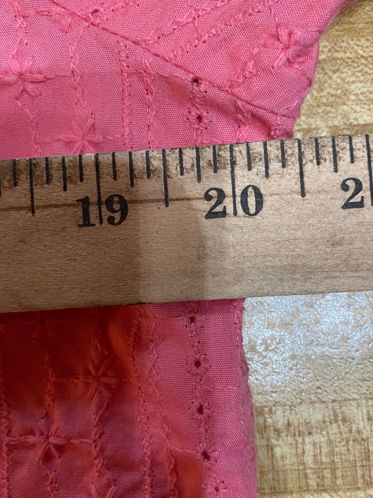 Onque Eyelet Button Up Blouse Size Large - image 5