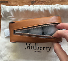 Brand New Mulberry Camel Brown Leather Golf Ball Holder