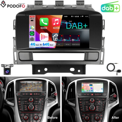 DAB+ Carplay Android 15 Autoradio 4+64G Für Opel Astra J 2010-2014 Buick EXCELLE