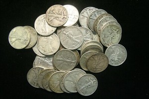 Walking-Liberty-Half-Dollars-90-Silver-Coin-Lot-FINE-or-BETTER-Choose-How-Many