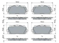 Original Bosch Bremsbelagsatz Scheibenbremse 0 986 424 945 FüR Bentley