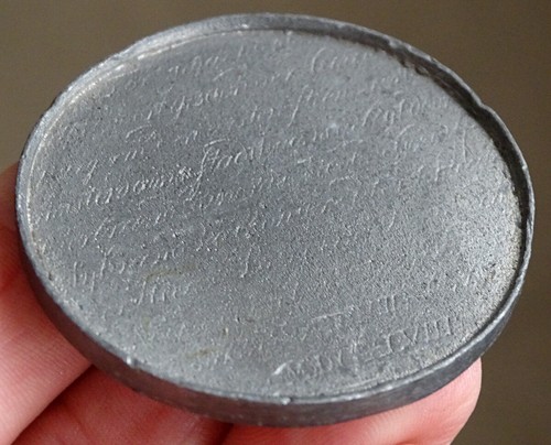 1648 TOWN HALL Antique AMSTERDAM CITY CREST Pewter Cast RENAISSANCE MEDAL - Picture 5 of 5