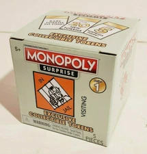HASBRO BASIC FUN MONOPOLY SURPRISE COLLECTIBLE BOARD GAME TOKEN SEALED BOX/5