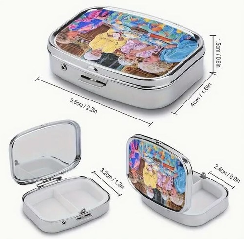 Fancy 2 Compartment Golden Girls Pill Box - Picture 3 of 5