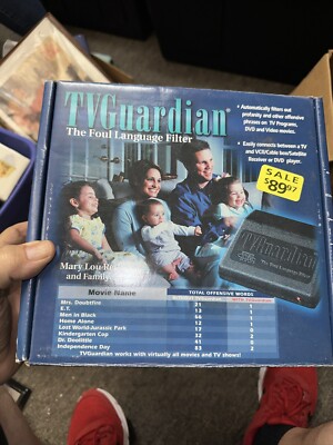 TV GUARDIAN Foul Language Filter Box Profanity Curse TV Device