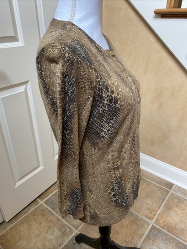 Lauren Ralph Lauren Strickjacke Animal Print Größe M - Bild 6 von 8