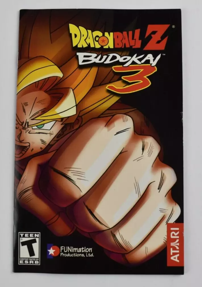 Dragon Ball Z Budokai Tenkaichi 3 REPRODUCTION ART Only No 