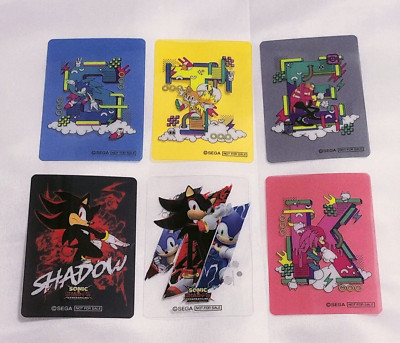 Sonic x Shadow Generations Clear Card Complete Set of 6 Pop Up Store Limited