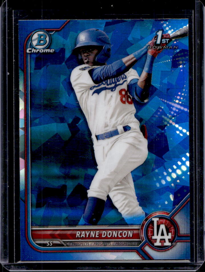 2022 Bowman Chrome Sapphire Rayne Doncon Prospect #BCP-202 Dodgers