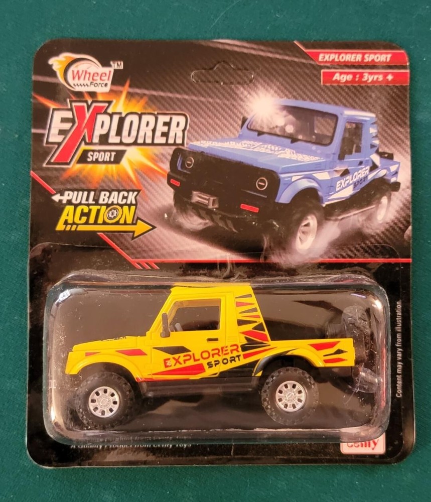 Suzuki Samurai Toy Car -YELLOW Sport Model (Like Hot Wheels or Matchbox) Jimny