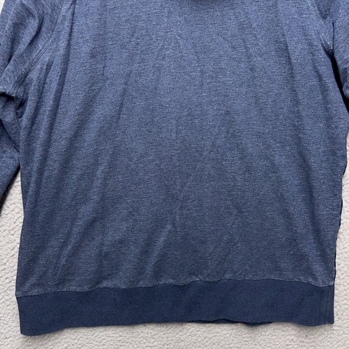 Robert Graham Hoodie Mens 2XL Blue Camo 1/2 Zip Pullover Sweater Jumper Designer - Picture 8 of 12