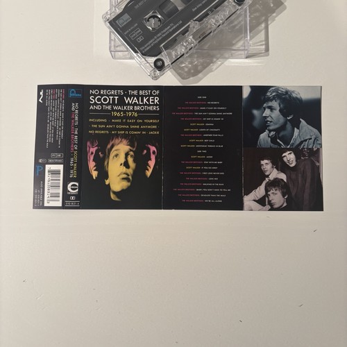 SCOTT WALKER & THE WALKER BROTHERS - NO REGRETS: THE BEST OF (UK CASSETTE TAPE) - Picture 5 of 6