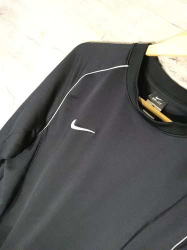 Nike Negro Pequeño Swoosh Logotipo XL De Colección Para Hombres Jumper Suéter SRA - Imagen 3 de 7