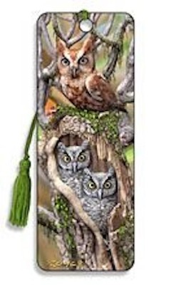 Artgame - Owl - 3D Bookmark (9421026452726)
