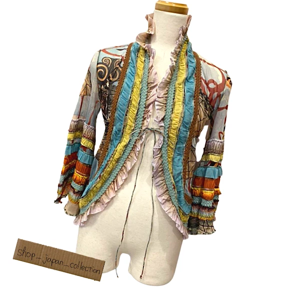 Jean Paul Gaultier FEMME Power Net Bolero Jacket Multicolor Size 40