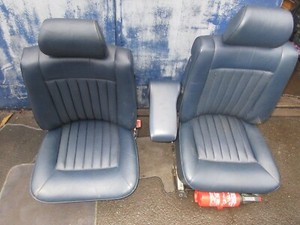Lederausstattung blau Sitzhzg Mal 4 KS, elektr. Verstellung Mercedes-Benz W126