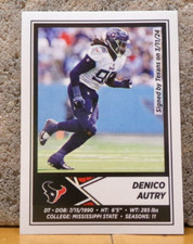 PANINI FOOTBALL STICKER TRADING CARD HOUSTON TEXANS / TITANS DENICO AUTRY