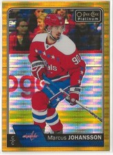2016-17 O-Pee-Chee Platinum Seismic Gold #76 Marcus Johansson 38/50 Washington