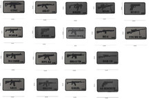 Airsoft Morale patch gun rifle M4 AK 47 HK416 G36 famas  hook and loop 3D PVC
