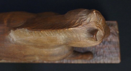 Japan Hokkaido horse hand wood carving 1950 Kibori craft - Picture 8 of 14