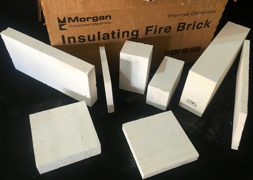 K26 Isolierfeuerstein 9 x 4,5 x 2,5 Wärmekeramik 2600F Box mit 12 Ziegeln - Bild 3 von 12
