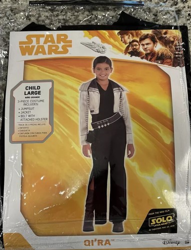 3pc Disney Star Wars Solo Lady QI'RA Crimson Dawn Halloween Costume Girl L 12-14 - Picture 3 of 4