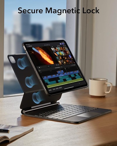 IPad Pro 13 Inch Case with Keyboard (M4, 2024), IPad Pro 13 Keyboard Case with E - Picture 7 of 9