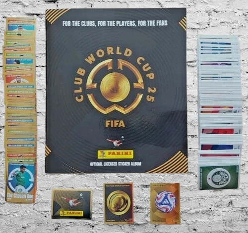 2025 Panini FIFA Club World Cup Complete Set of 550 stickers + HARD COVER Album