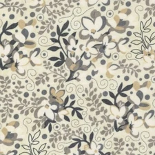 Date Night By BasicGrey For Moda - Cream Floral Swirl   #30711-11