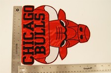 CHICAGO BULLS Red, White, & Black Team Logo Patch 9 1/2