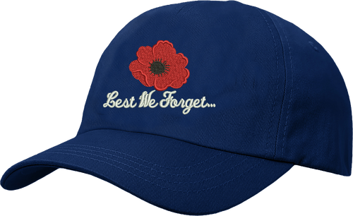 Lest We Forget Baseball Cap, Poppy Flower Beanie Cap, Armed Forces Day Hat - Picture 6 of 9