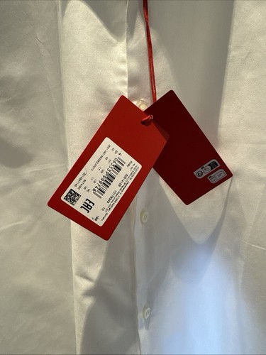 Hugo Boss Koey MENS WHITE SLIM FIT SHIRT , Easy Iron, Size 17- XL BNWT RRP £99❤️ - Picture 2 of 6