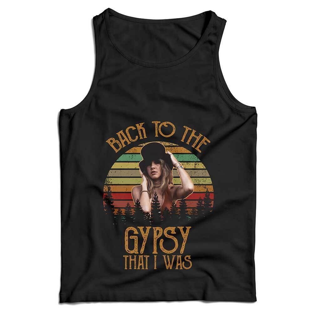 Stevie Nicks Ladies Vest Tank Back To The Gypsy Top Retro