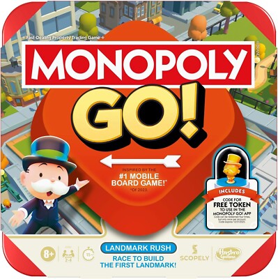 Monopoly GO! Board Game Inspired by Popular Mobile Board Game Ages 8+  EXPRESS