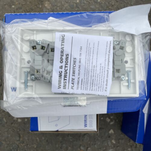10a 6 Gang 2 Way Switch, White - Picture 2 of 2